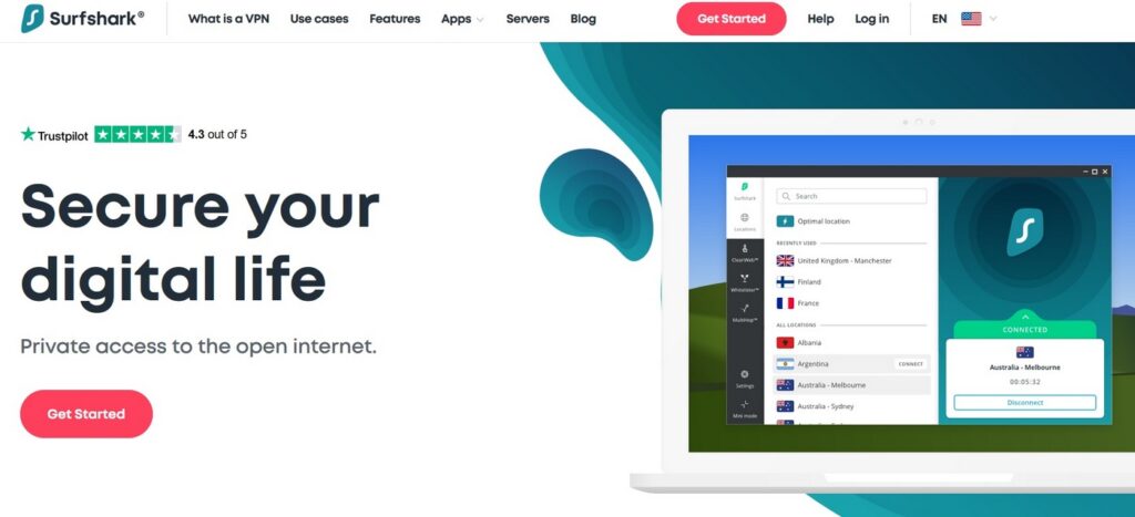 Anmeldelse af Surfshark VPN